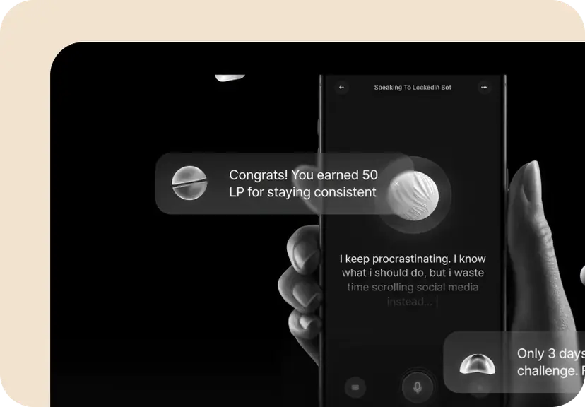 LockedIn Mindset app UI