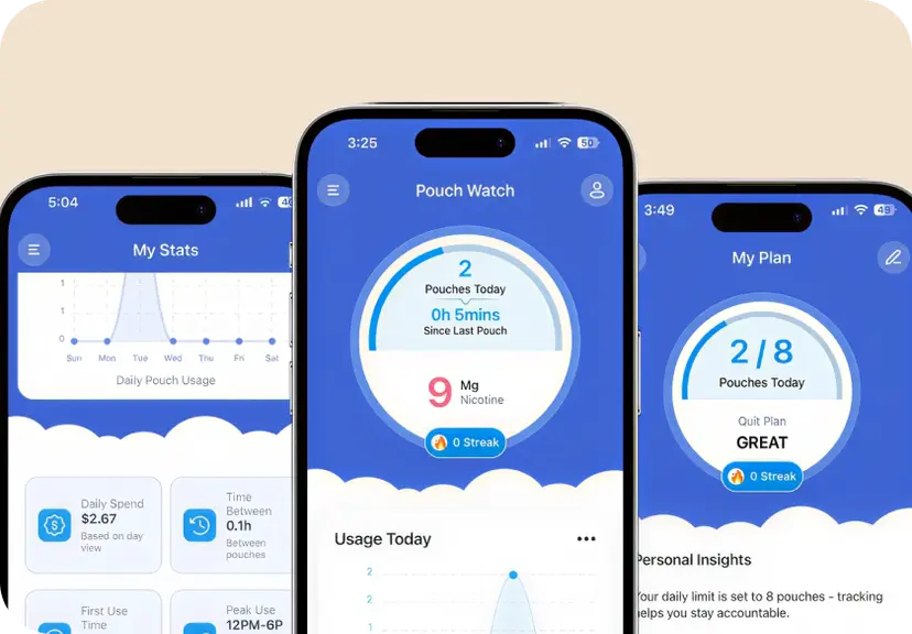 Pouch Watch app UI